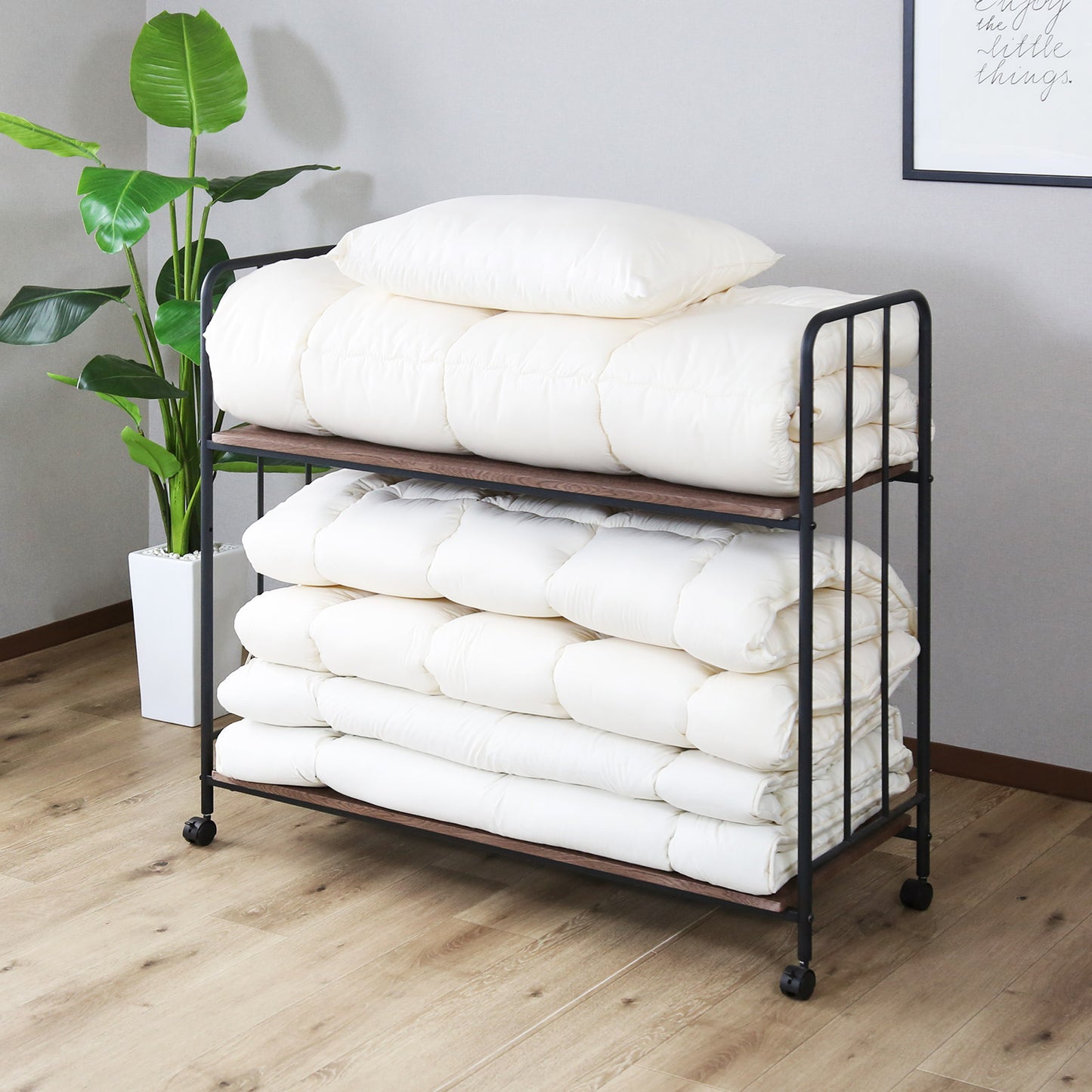 布団収納ラック ボル2段