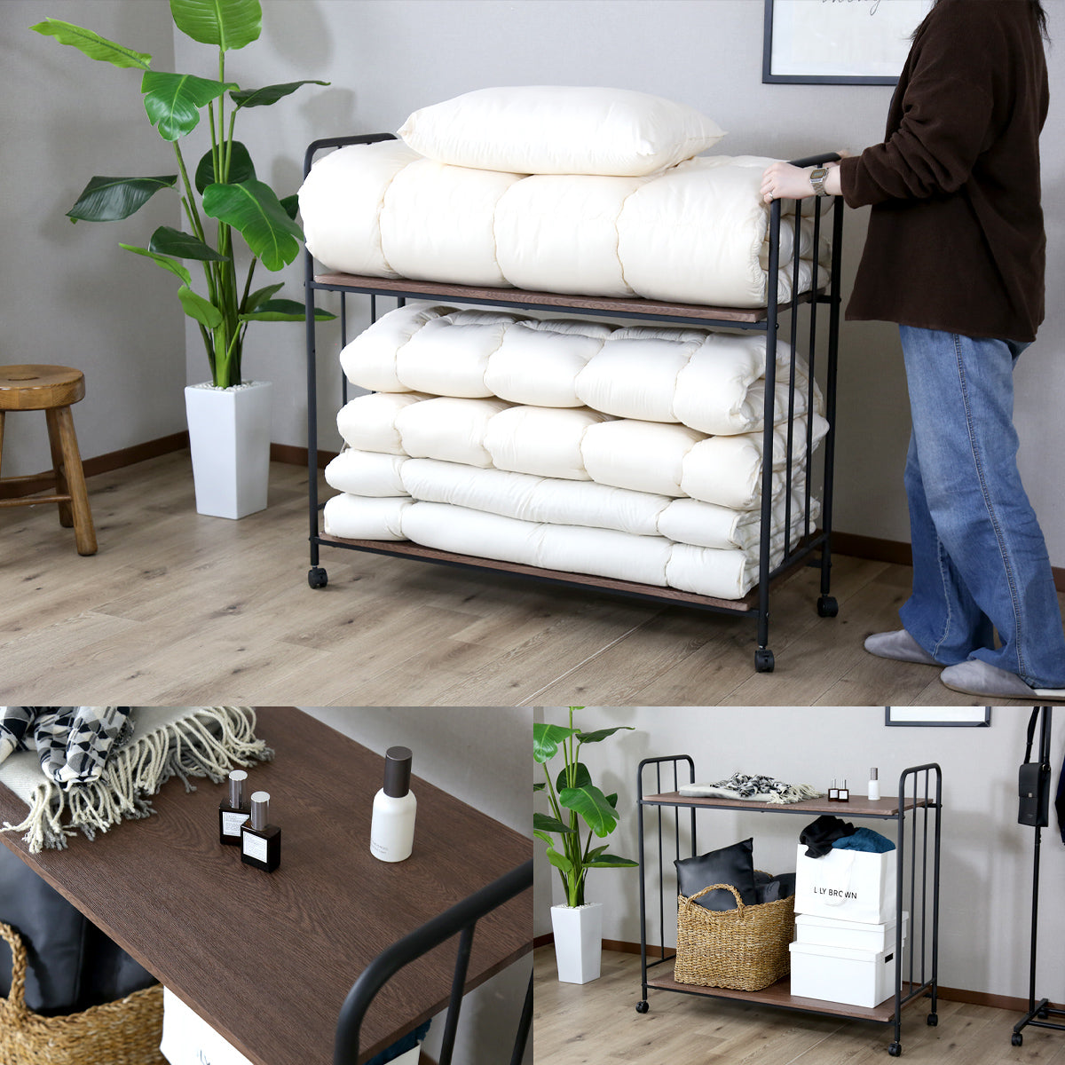 布団収納ラック ボル2段