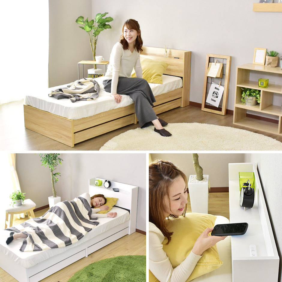 セミシングル ベッドフレーム ファンシー SS