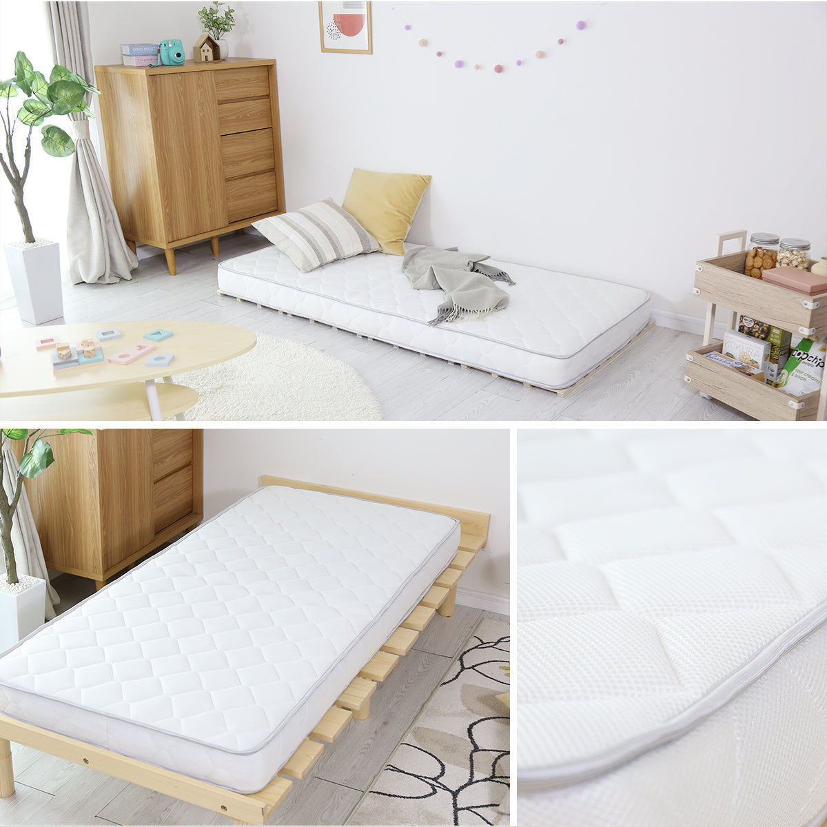 マットレス セミシングルショート 高反発 ウレタン ポケットコイル イベリスSSS