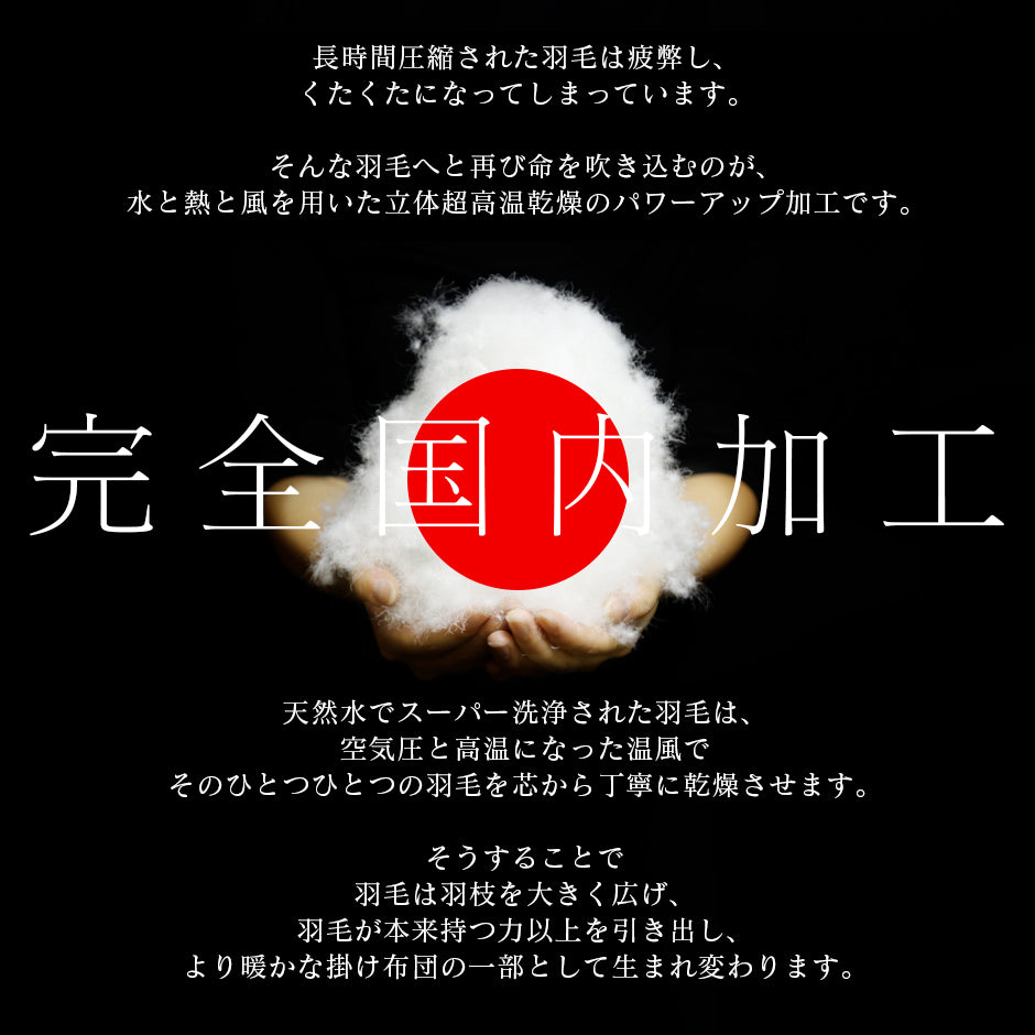 掛け布団 ホワイトダックダウン90％