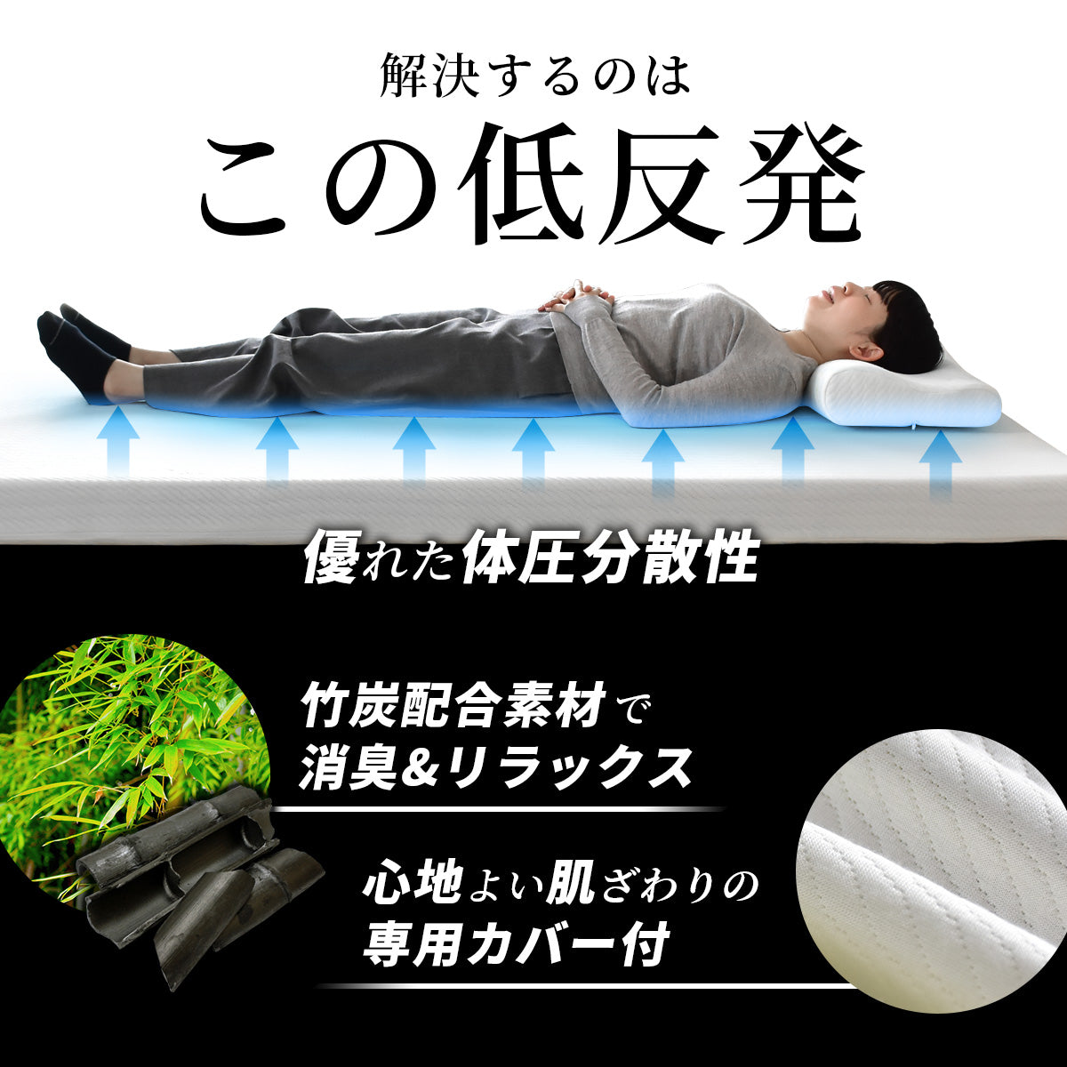 低反発マットレス ブラックサイレンス スタンダードS