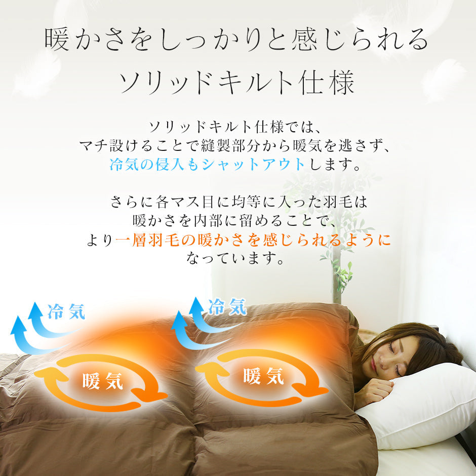 掛け羽毛布団 アースフレンドリー セミダブル