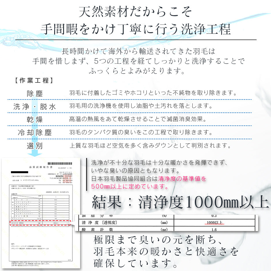 掛け羽毛布団 シングル アースフレンドリーダウン